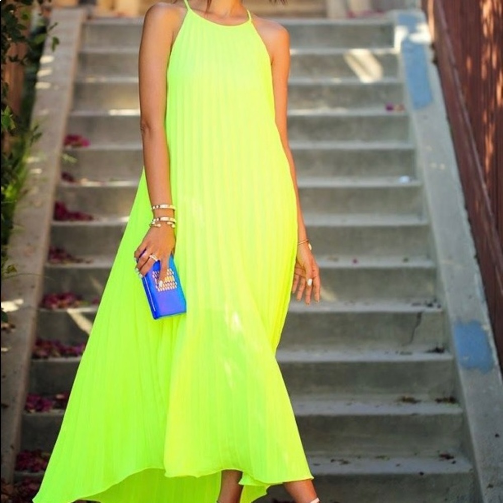 Choies Neon Maxi Dress